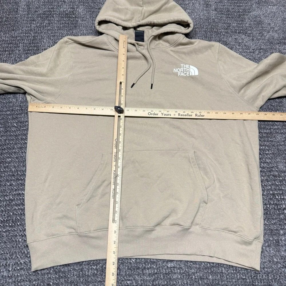 The North Face‎ Mens Hoodie XXL Tan Pullover Fleece Never Stop Exploring